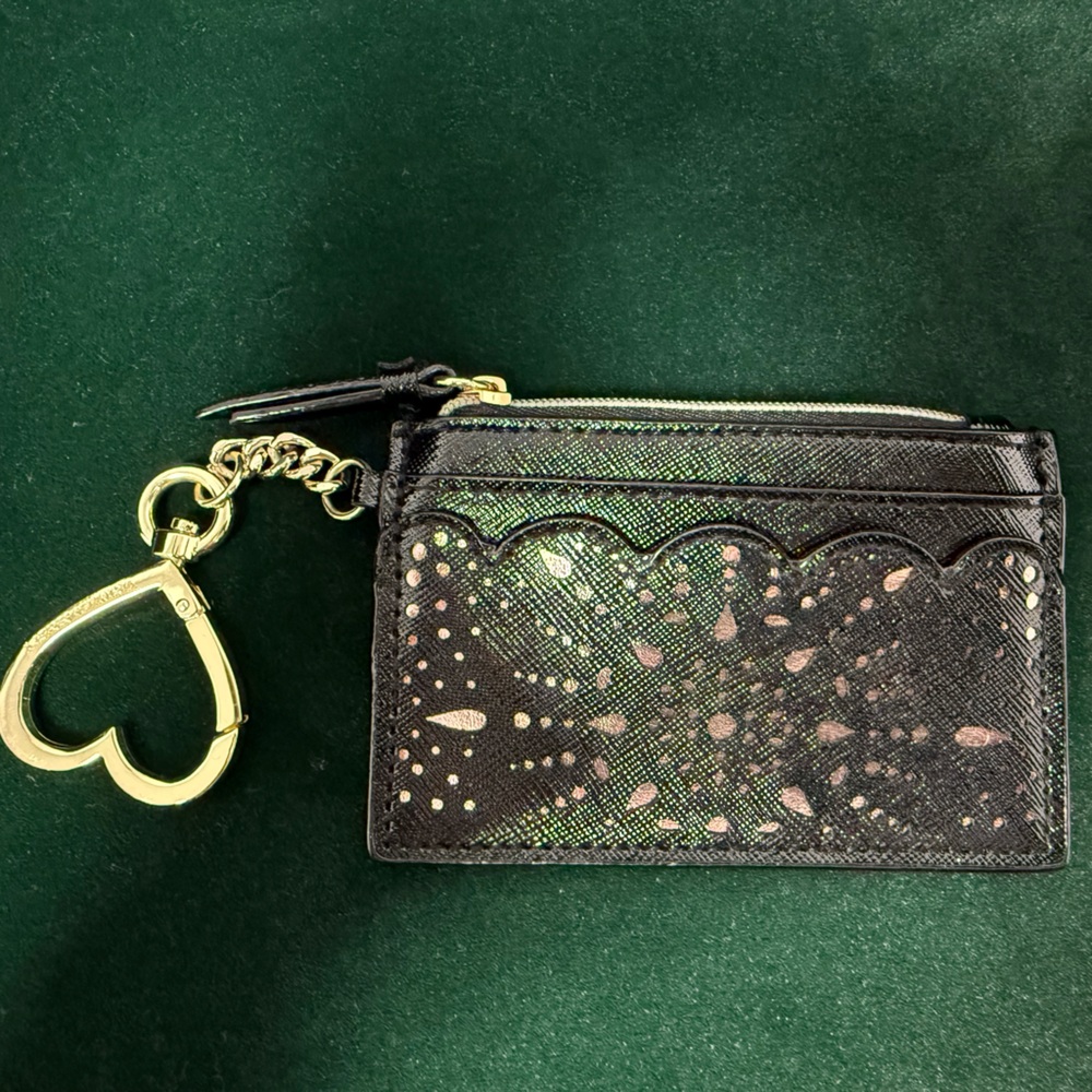 Victoria’s Secret Black and Rose Gold Women's Card Holder